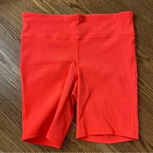 GAP Fit Highlighter Pink Ribbed Bikeshort